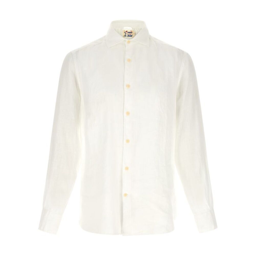 MC2 Saint Barth White Linen Men's Blouse